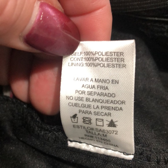 ANGL Black Pleated Mini Skirt Stripes All Around - Picture 5 of 12